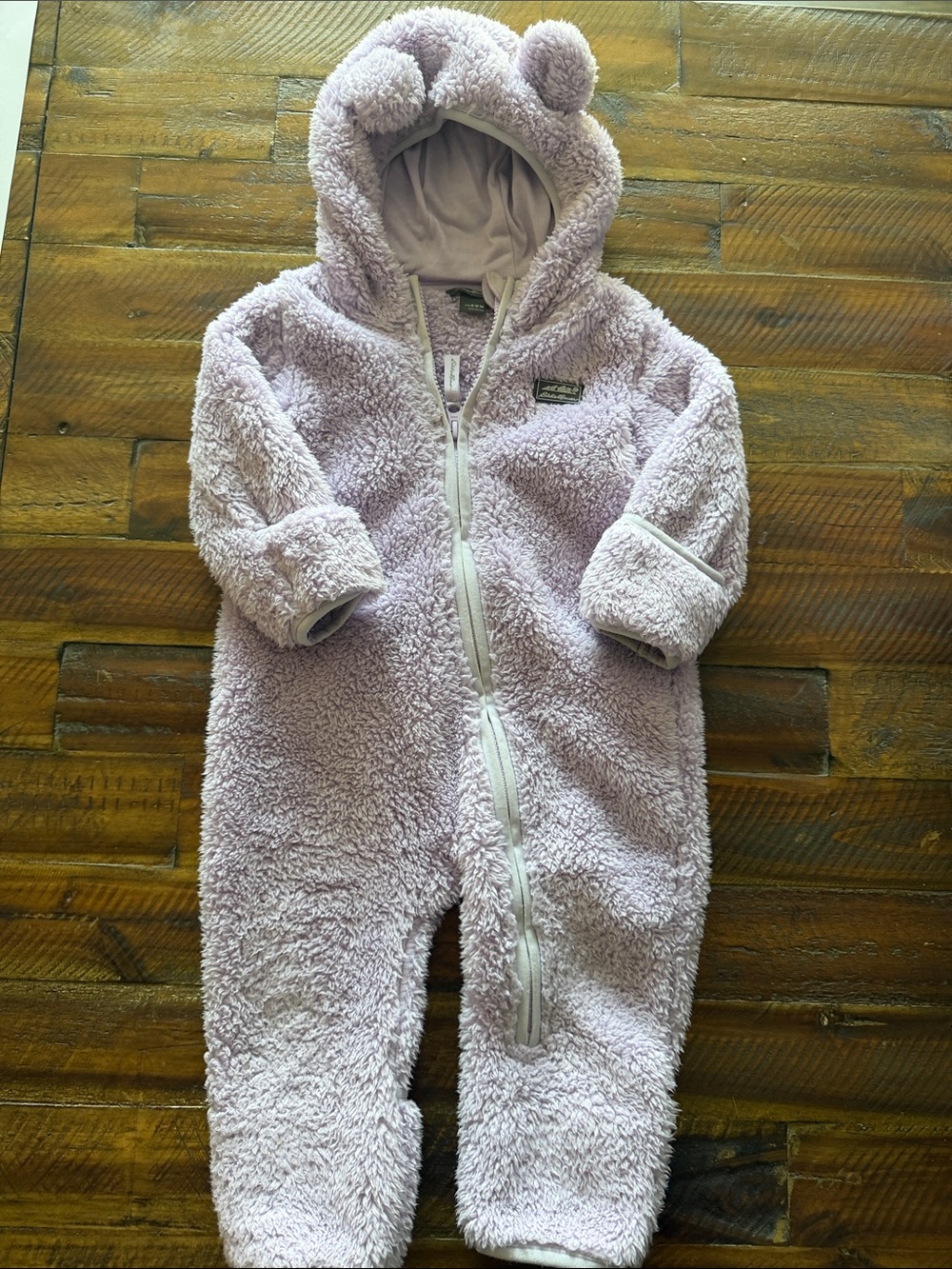 Eddie Bauer Plush Lavender Fleece Baby One-Piece